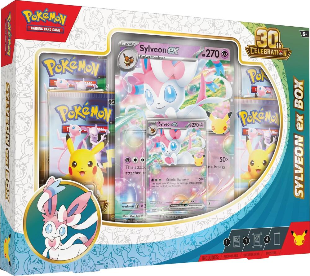 Pokémon 30th Celebration Sylveon ex Box front