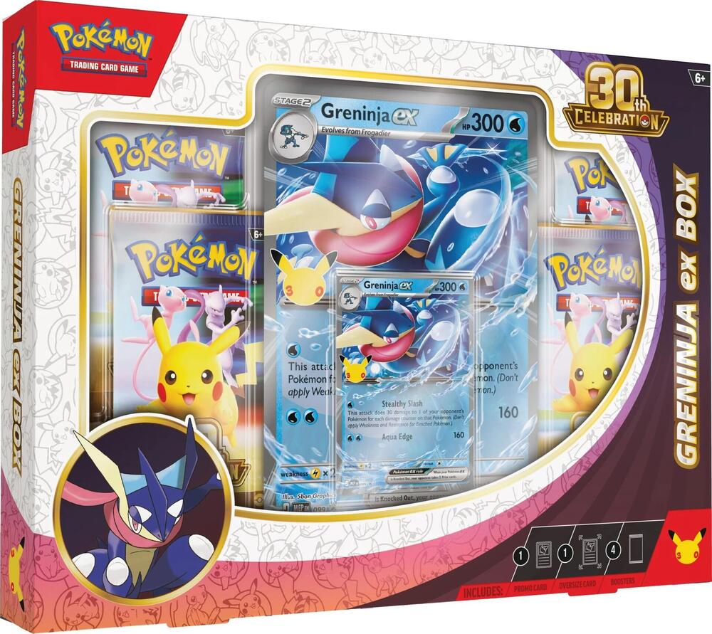 Pokémon 30th Celebration Greninja ex Box front